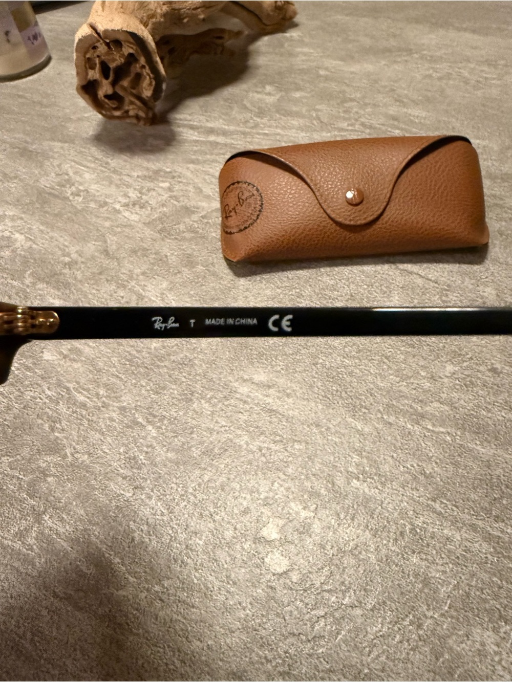 Ray-Ban RB3016 Clubmaster Sunglasses Tortoise Gold Brown Lens 51-21 w/ Case - Picture 3 of 4